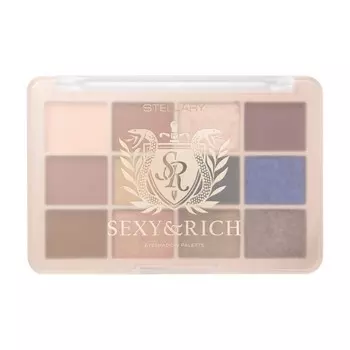 Палетка теней для век Stellary Sexy&Rich 01 12 оттенков 10,5г