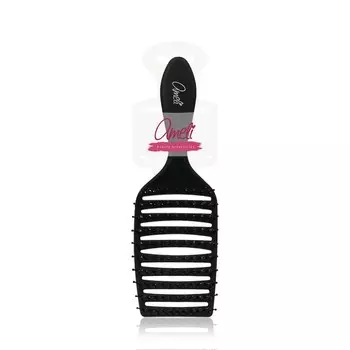 Расческа вентиляционная Ameli Soft touch лодочка Черная