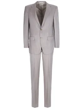 Костюм шерстяной в полоску CORNELIANI