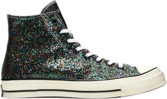 Кроссовки Converse JW Anderson x Chuck 70 Hi Glitter Pack - Black Multicolor, разноцветный