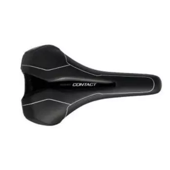 Седло велосипедное Giant CONTACT UPRIGHT, микрофибра, пена, сталь, черный/белый, 120000014