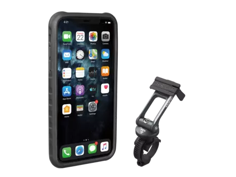 Чехол для смартфона TOPEAK RIDECASE, W/RIDECASE MOUNT WORKS W/IPHONE 11 PRO MAX, с креплением, BLACK/GRAY, TT9865BG