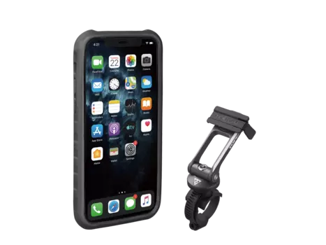Чехол для смартфона TOPEAK RIDECASE W/RIDECASE MOUNT WORKS W/IPHONE 11 PRO, с креплением, BLACK/GRAY, TT9863BG