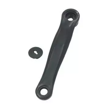 Шатун левый Vinca Sport, длина 170мм, под ромб, 9/16", сталь, черный, CWC 05 black