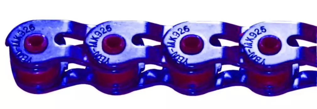 Цепь для велосипеда с замком CLARK`S CL918-TP HALF LINK, 1/2"x1/8", BMX , 102 звена, синяя, 3-140