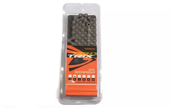 Цепь TRIX для 6/7 скоростей, 1/2"х3/32", 112 звеньев, соединительный пин 8мм, коричневая, CH-TX-30-6