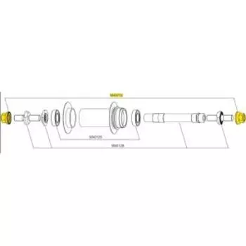 Гайки для велосипедной оси заднего колеса Mavic Сomete, LM4077200