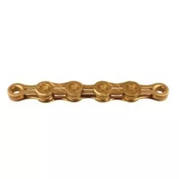 Цепь велосипедная KMC X10EL Ti-N Gold, 10 скоростей, 114L, BX10ELT14
