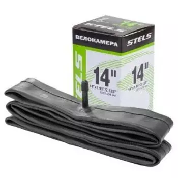 Камера велосипедная Stels, 14" 1,95-2,0, AV, 760004, LU081487 BOX