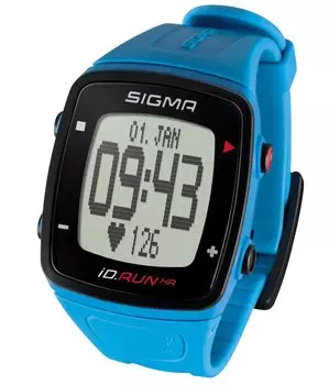 Часы спортивные SIGMA SPORT iD.RUN HR: пульсометр, голубые