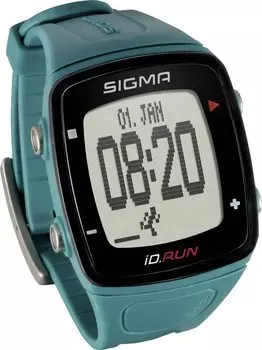 Часы спортивные SIGMA SPORT iD.RUN: скорость и расстояние (на основе GPS), бирюзовые, 24820