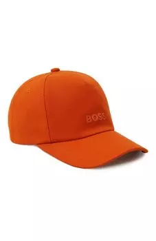 Хлопковая бейсболка BOSS Orange