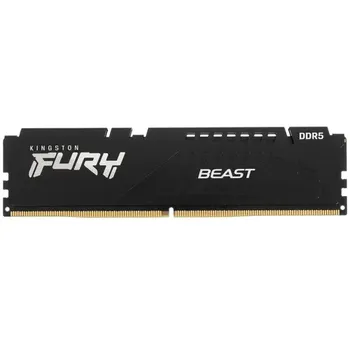 Память DDR5 DIMM 8Gb, 5600MHz, CL36, 1.25V, Kingston, FURY Beast Black (KF556C36BBE-8) Retail