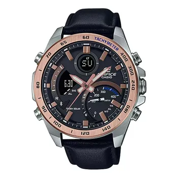 Часы с подключением по Bluetooth черные мужские, Black Bluetooth Connect Men's Watch, произв. Casio