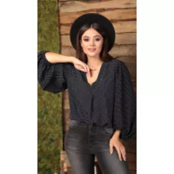 Блузка Anastasia-512/11 В цвете: Синий; Размеры: 46,48