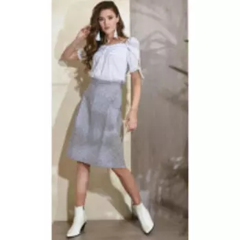 Блузка Condra-16058 В цвете: Белый; Размеры: 50,46,48,44,42