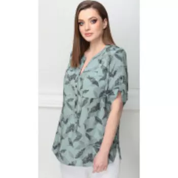 Блузка LeNata-11750/3 В цвете: Зеленый; Размеры: 60,62,52,54