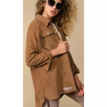 Блузка Сч@стье-7114-11 В цвете: Коричневый; Размеры: 50,52,46,48,54,44,42