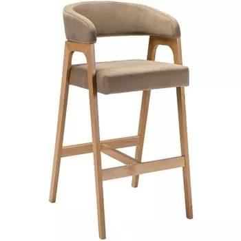 Кресло барное Baxter Beige/натур R-Home арт.400216110h_diagbeige_natur