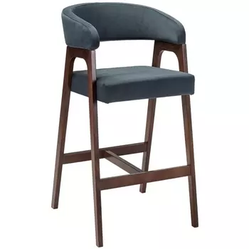 Кресло барное Baxter Grey/Темный орех R-Home арт.400216121h_diaggreye_nut