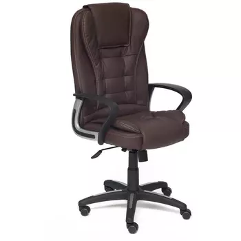 Кресло BARON коричневый/коричневый перфорированный (кож/зам) (Tetchair)