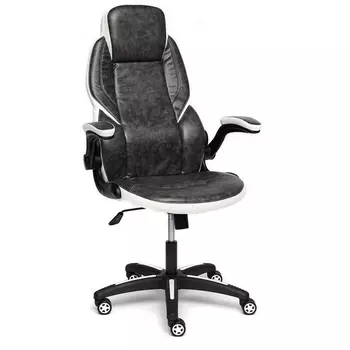 Кресло BAZUKA серый/белый (кож/зам) (Tetchair)