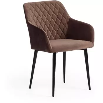 Кресло BREMO (mod. 708) коричневый barkhat 12/черный (ткань/металл) Tetchair 113347 17204