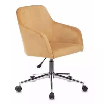 Кресло CH-380SL янтарный крестовина металл хром Бюрократ 380 CH-380SL/9AMBER