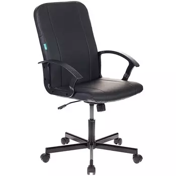 Кресло CH-551 черный Leather эко.кожа крестовина металл Бюрократ 550 CH-551/BLACK