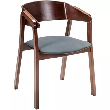 Кресло Dalia Grey/Темный орех R-Home арт.400012321h_diaggrey_nut