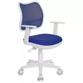 Кресло детское Бюрократ Ch-W797 синий сиденье синий TW-10 сетка/ткань крестовина пластик пластик белый