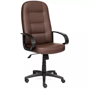 Кресло DEVON коричневый/коричневый перфорированный (кож/зам) (Tetchair)