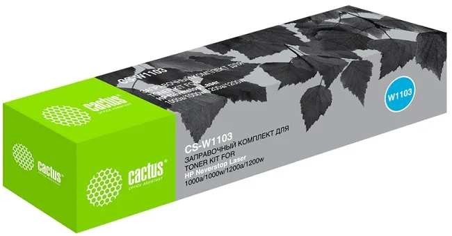 Картридж Cactus CS-W1103 черный, 2500стр для HP Neverstop Laser 1000/1200