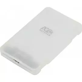 Внешний корпус AgeStar 31UBCP3 для HDD/SSD SATA 3Gb/s 2.5", пластик, белый