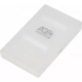 Внешний корпус AgeStar SUBCP1 для HDD/SSD SATA 6Gb/s 2.5", пластик, белый