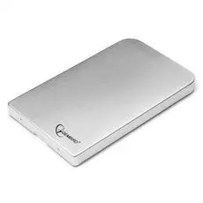 Внешний корпус для HDD SATA 2.5” Gembird EE2-U2S-41-S для HDD/SSD SATA 6Gb/s 2.5", USB 2.0, алюминий, серебристый