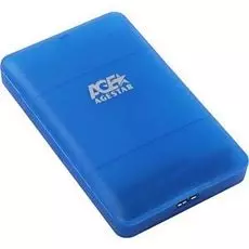 Внешний корпус для HDD SATA 2.5” AgeStar 3UBCP3 для HDD/SSD SATA 6Gb/s 2.5", USB 3.0, пластик, синий