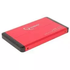 Внешний корпус для HDD SATA 2.5” Gembird EE2-U3S-61 красный металлик, USB 3.0, SATA, нержавеющая сталь