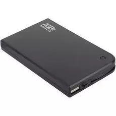 Внешний корпус для HDD SATA 2.5” AgeStar 3UB2A14 (BLACK) для HDD/SSD SATA 6Gb/s 2.5", USB 3.0, алюминий/пластик, черный