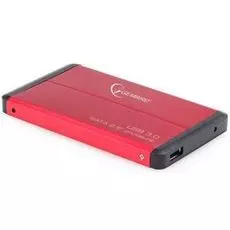 Внешний корпус для HDD SATA 2.5” Gembird EE2-U3S-2-R для HDD/SSD SATA 6Gb/s 2.5", USB 3.0, алюминий, красный