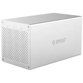 Внешний корпус Orico WS400RU3-SV 4*3.5" HDD/SSD, RAID, USB 3.0, серебристый