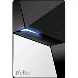 Внешний SSD USB 3.2 Gen 2 Type-C Netac NT01Z7S-480G-32BK Z7S 480GB 540/480MB/s черно-серебристый