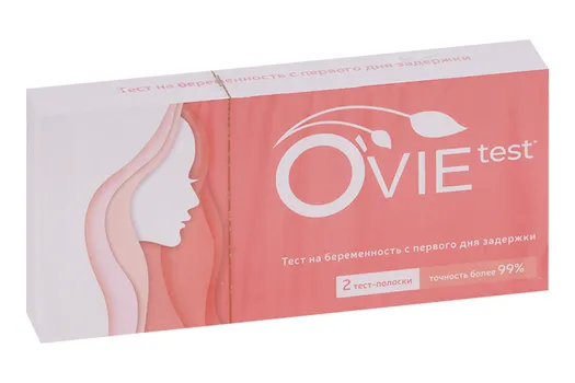 Тест д/опред берем Ovie test, 2 шт