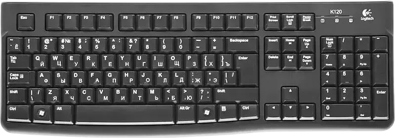 Комплект (клавиатура + мышь) проводной LOGITECH MK120 Black (920-002561)