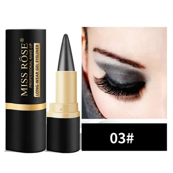 Подводка для глаз MISS ROSE Exquisite Girl Matte Quick Dry Eyeliner Односторонняя интенсивная подводка для глаз Pencil Boutique Eyeliner 01#