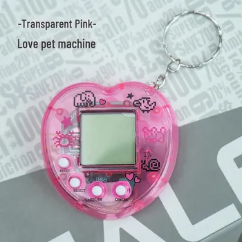 Трансграничная мини-игровая консоль Virtual Pet для детей - интерактивная электронная игрушка-подвеска синий