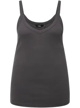 Футболка Ulla Popken Strick Top, цвет graphitgrau