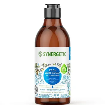 SYNERGETIC Гель для душа "Кокос и масло макадамии" 380.0