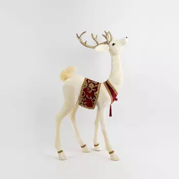 Фигура декоративная James arts олень красный 51х38х89 см