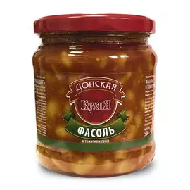 Фасоль белая Донская Кухня в томатном соусе 500 г